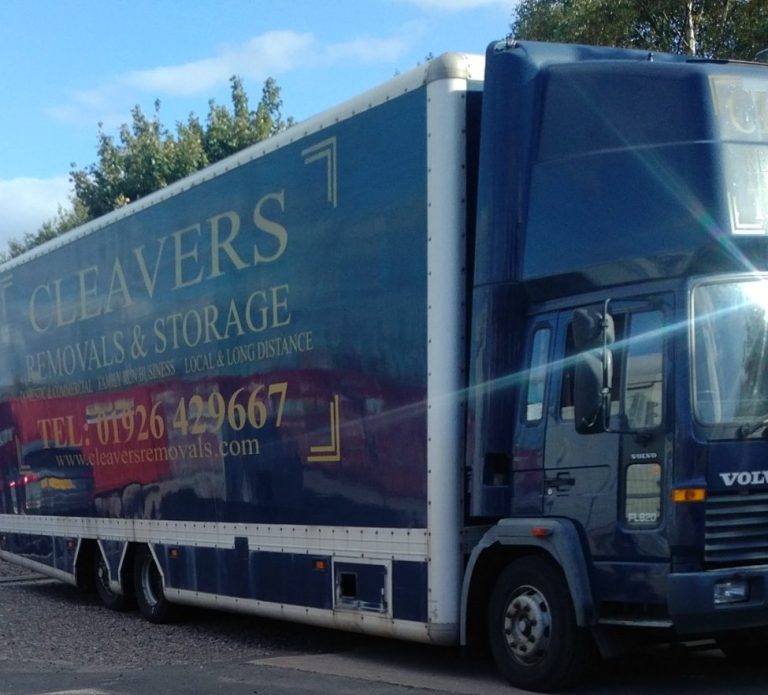 a large removal lorry delivering