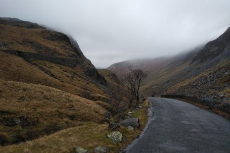 Cumbrian Road in Autumn