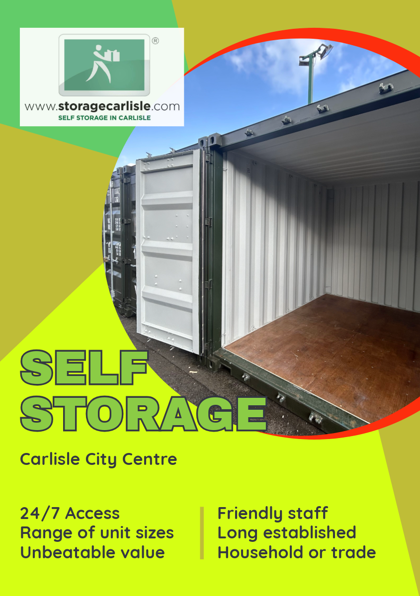 a visual indicator of a storage unit