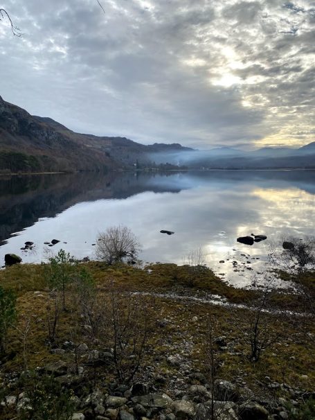 lake view on a cloudy day